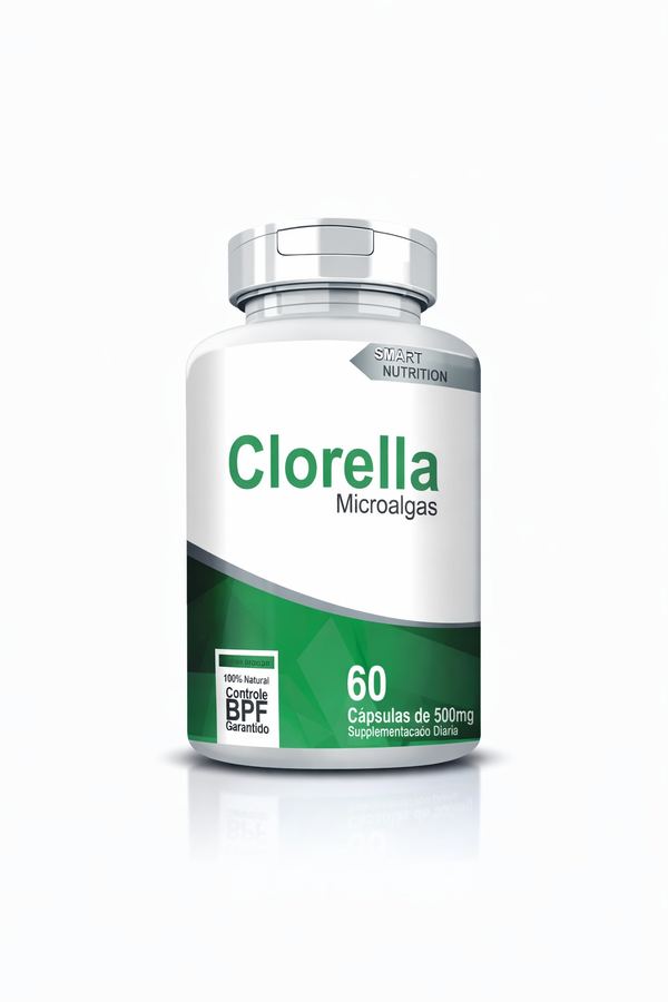 Clorella Microalgas Smart Nutrition – 60 Cápsulas de 500mg