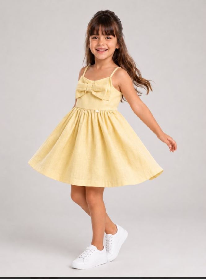 Vestido Helô Em Linho Liso